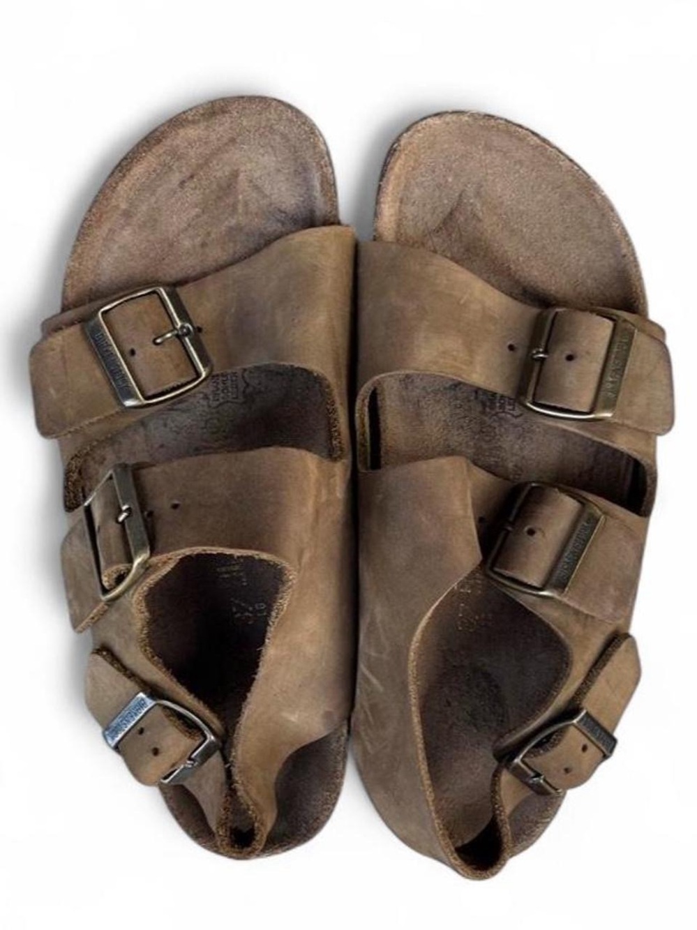 Birkenstock Milano Tobacco Brown Oiled Leather Sandals EU 37 W6 M4